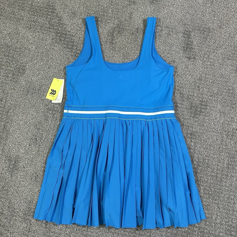 NWT All In Motion™ Women's Pleated Active Dress Blue XL Built In Shorts $35 - Picture 3 of 11